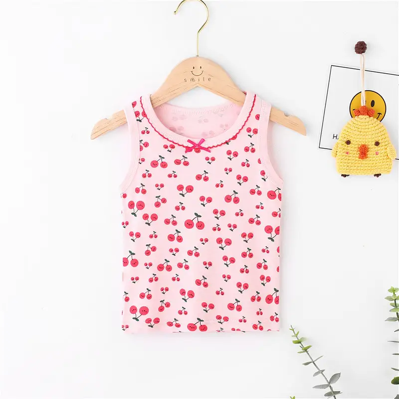 Girls Cotton Sling Vest I-Shape Summer New Baby - Image 29