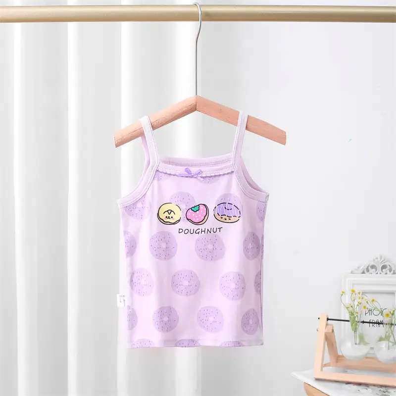 Girls Cotton Sling Vest I-Shape Summer New Baby - Image 3