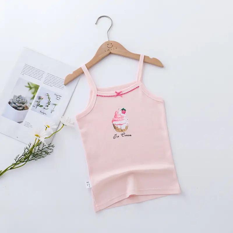 Girls Cotton Sling Vest I-Shape Summer New Baby - Image 5