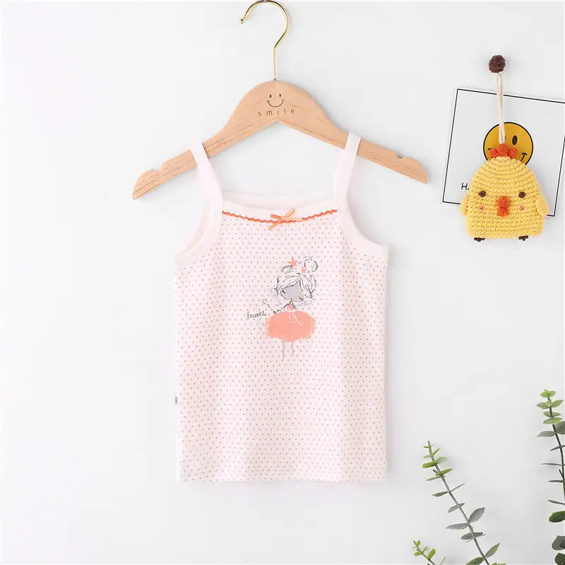 Girls Cotton Sling Vest I-Shape Summer New Baby - Image 7