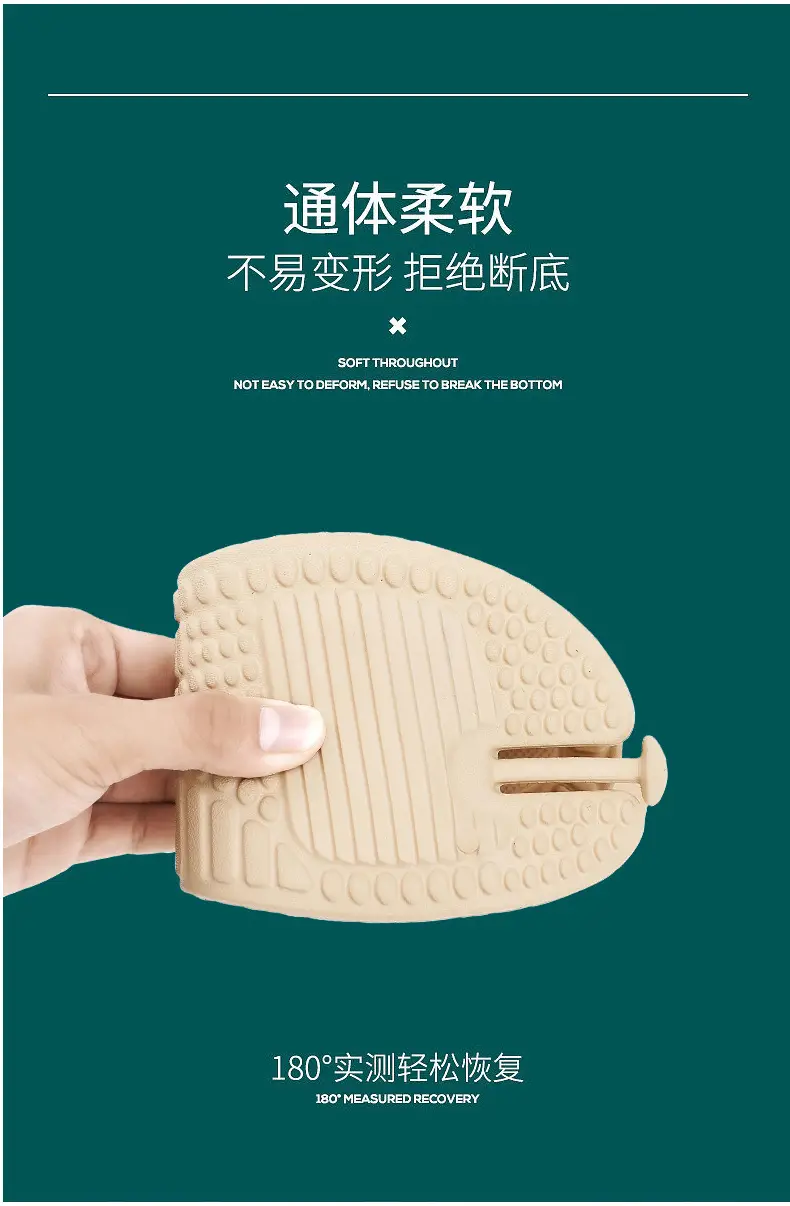 EVA Foldable Travel Slippers White Large Size — feature 8