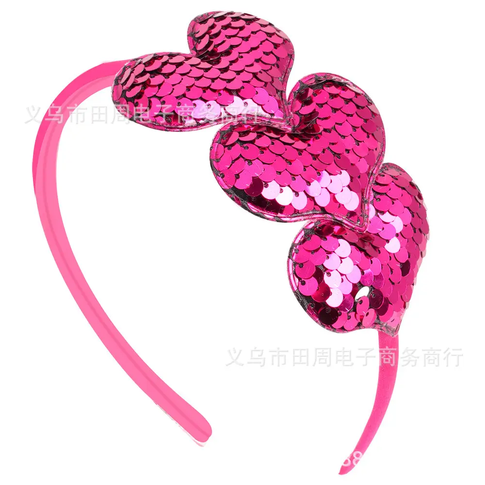 European American Cross Border Flip Sequins Hair Hoop for Girls