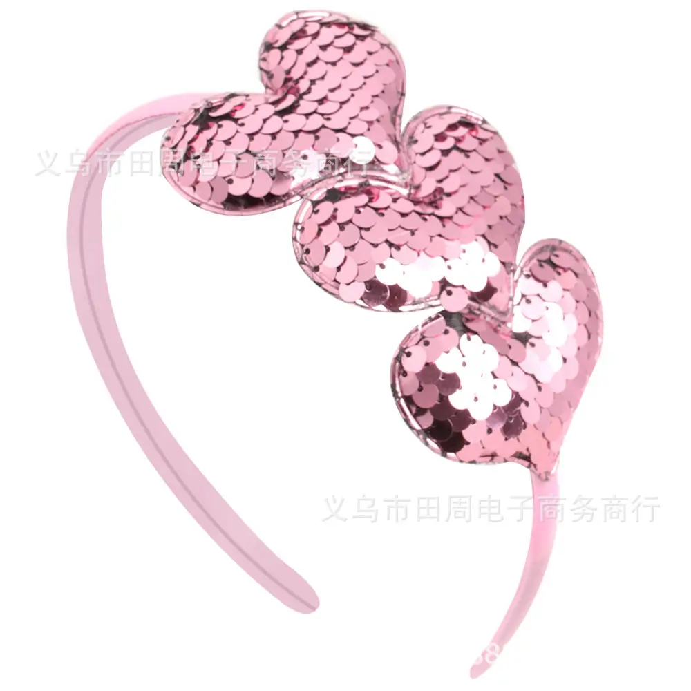 European American Cross Border Flip Sequins Hair Hoop for Girls