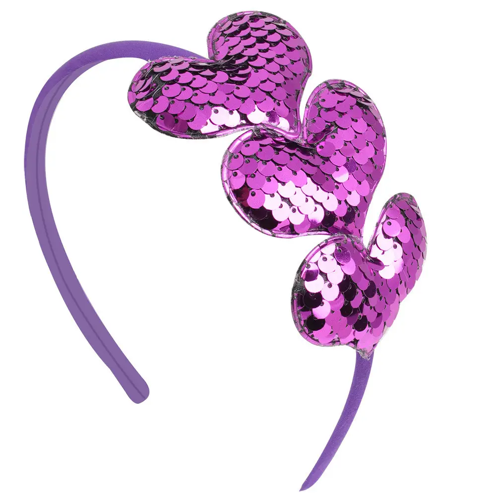 European American Cross Border Flip Sequins Hair Hoop for Girls