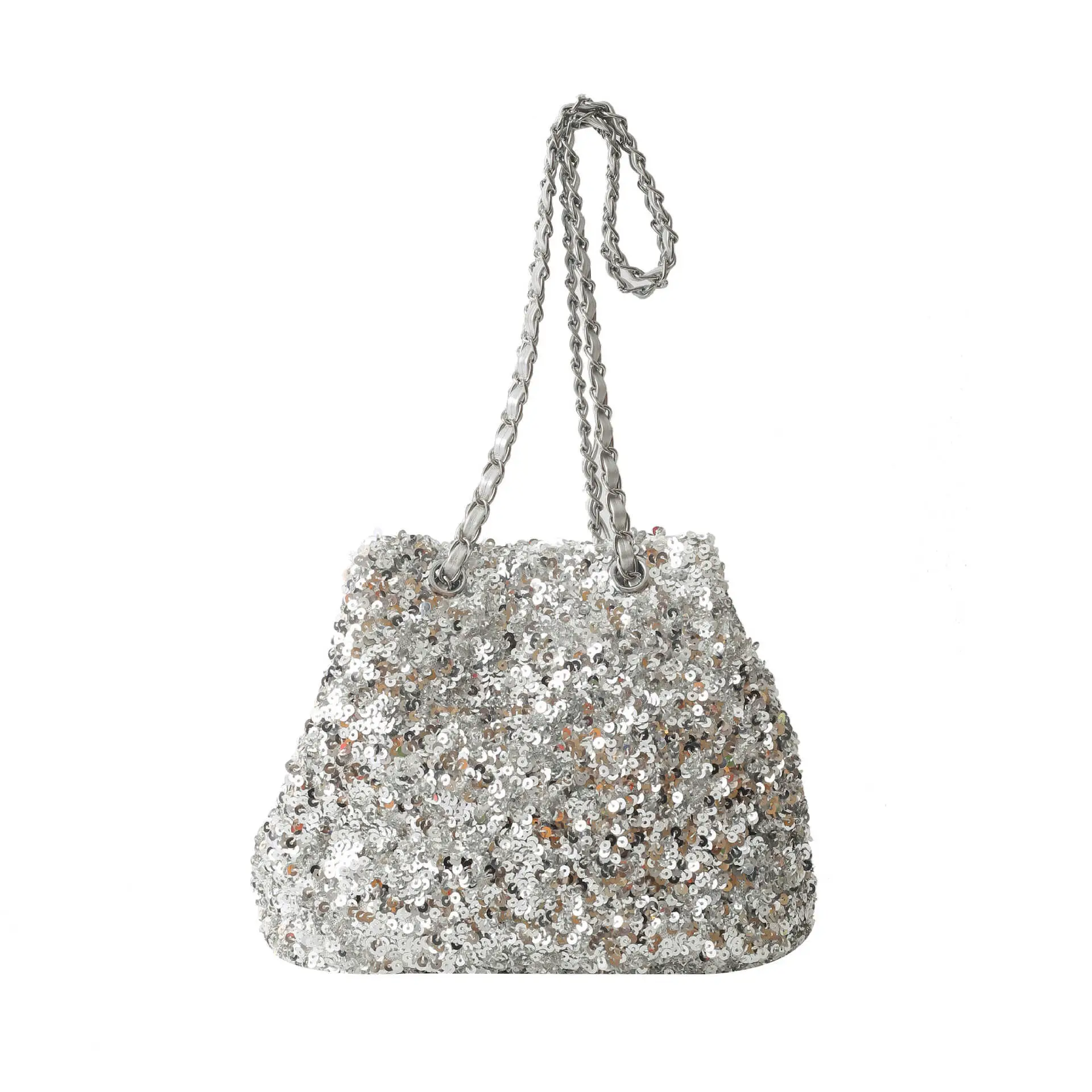 High-End Sequined Chain Shoulder Bag for Women