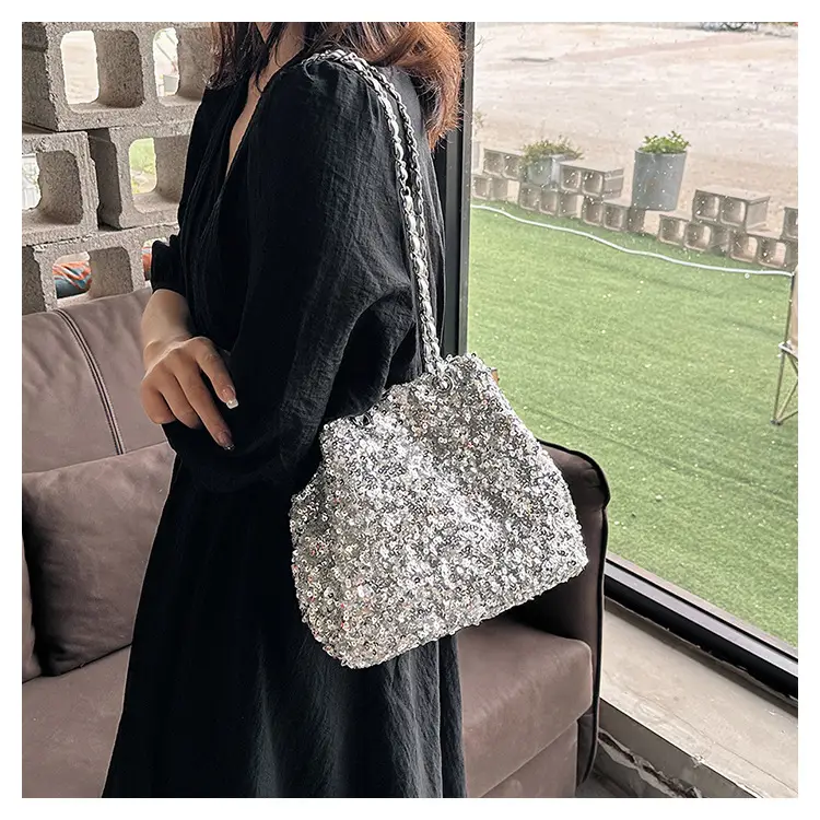 High-End Sequined Chain Shoulder Bag for Women — feature 24