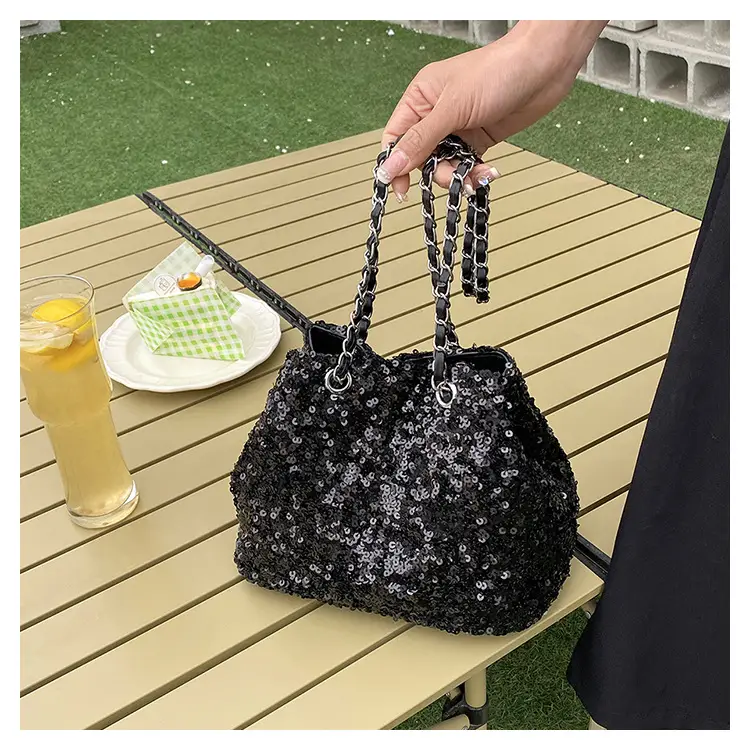 High-End Sequined Chain Shoulder Bag for Women — feature 30
