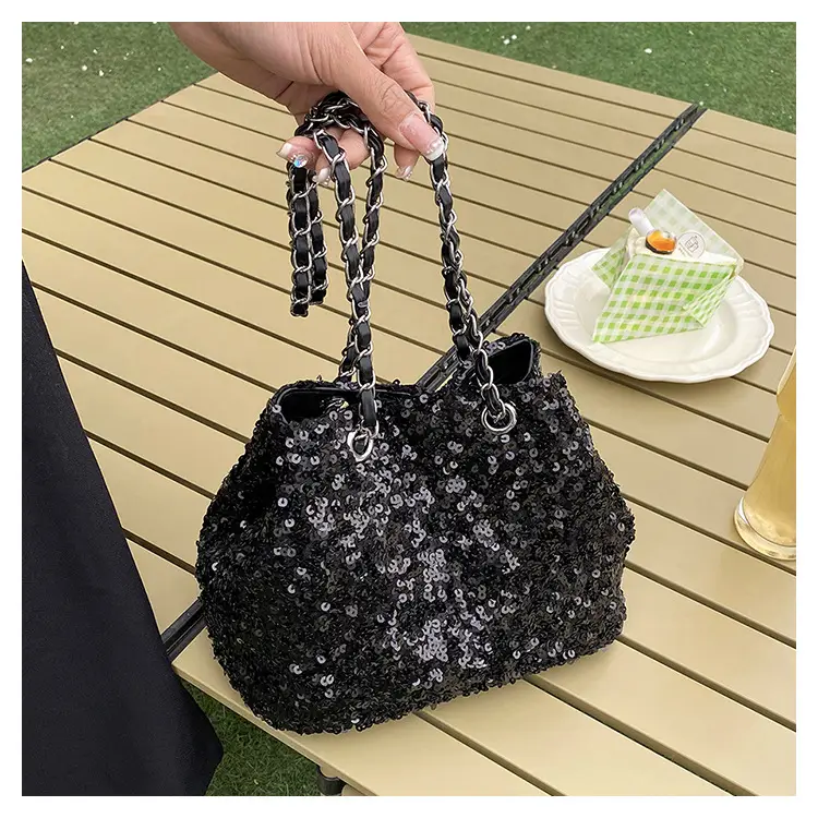 High-End Sequined Chain Shoulder Bag for Women — feature 32