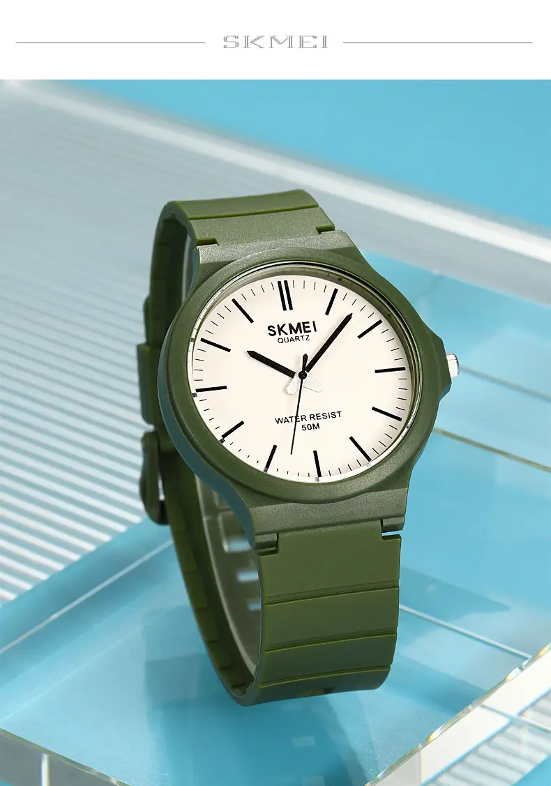 Skmei Black White Water Resistant Quartz Watch for Men Women — feature 17