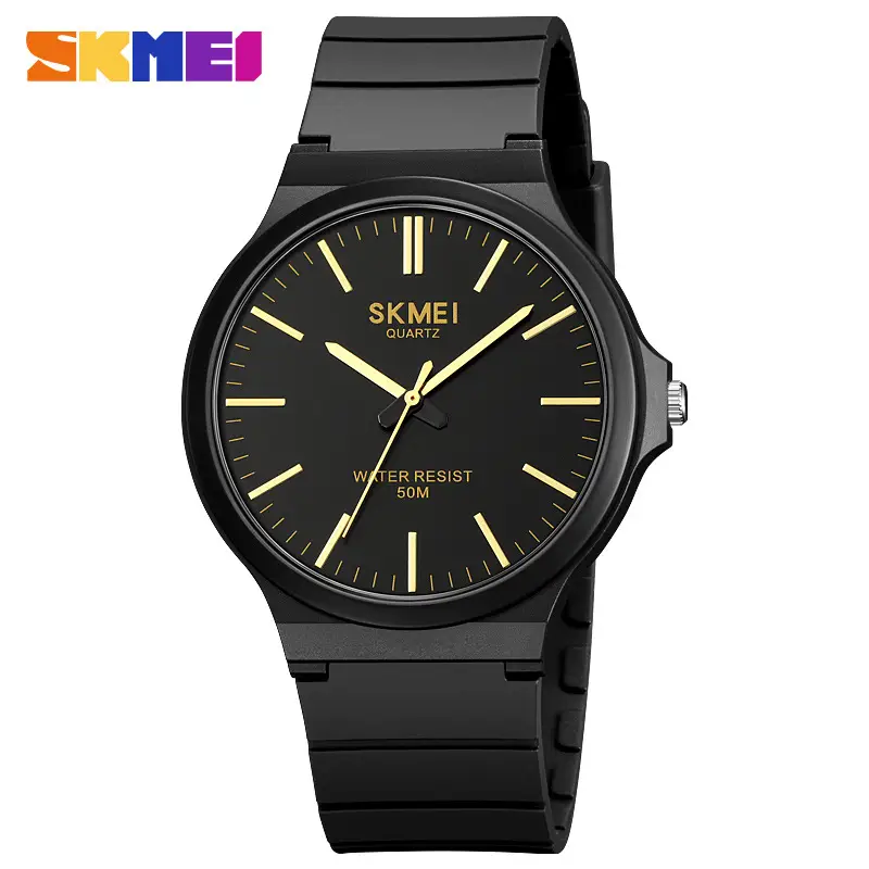 Skmei Black White Water Resistant Quartz Watch for Men Women