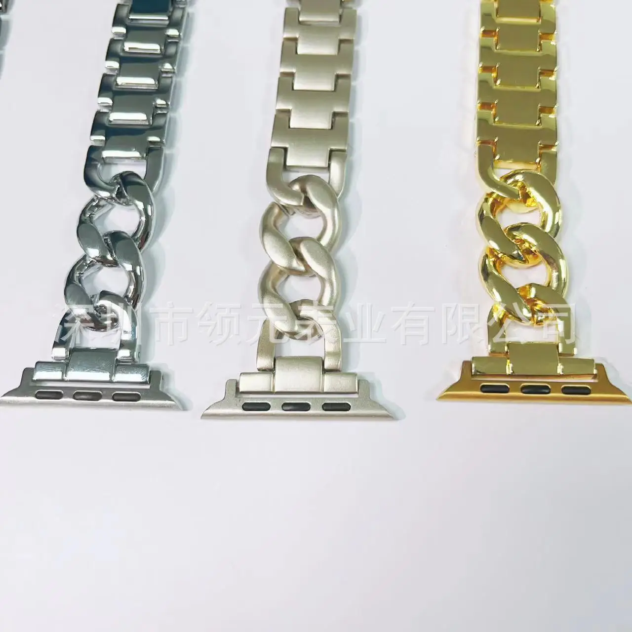 Apple Watch Strap Single Ring Metal Cowboy Chain - Image 7