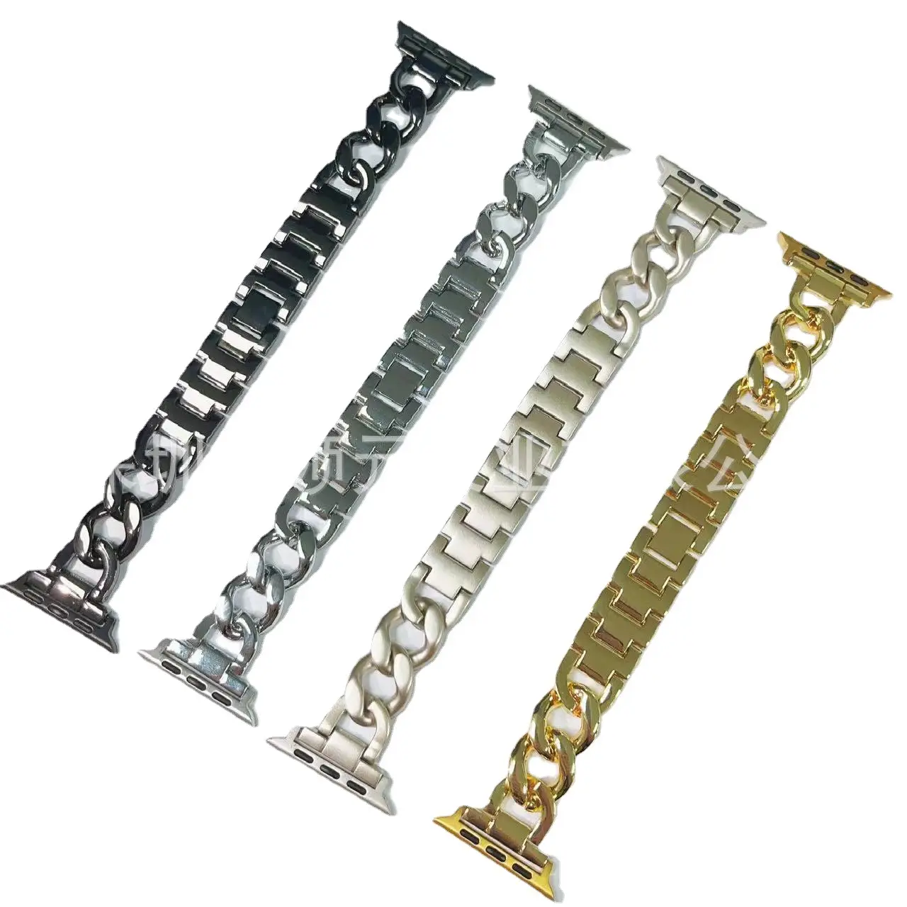 Apple Watch Strap Single Ring Metal Cowboy Chain - Image 10
