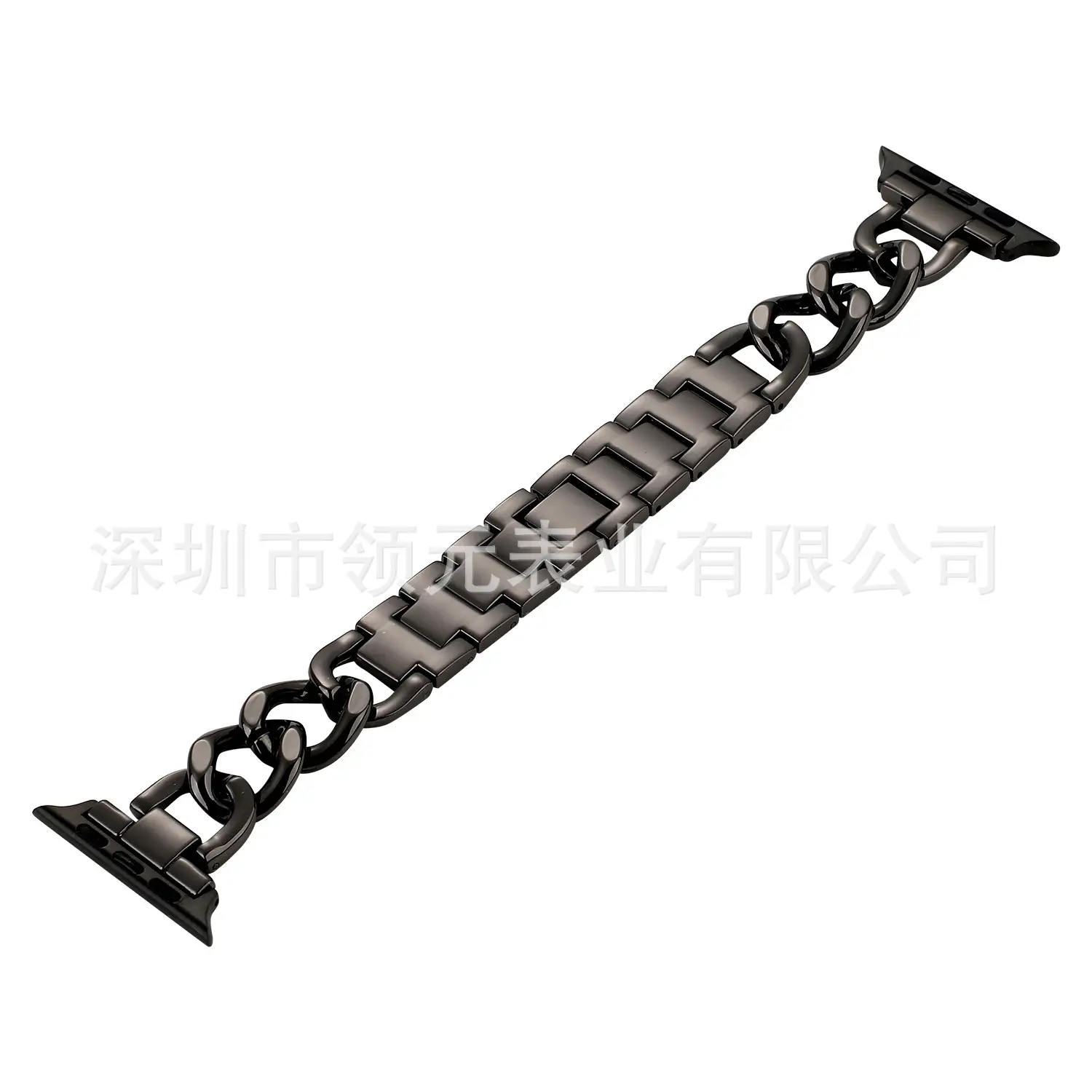 Apple Watch Strap Single Ring Metal Cowboy Chain - Image 2
