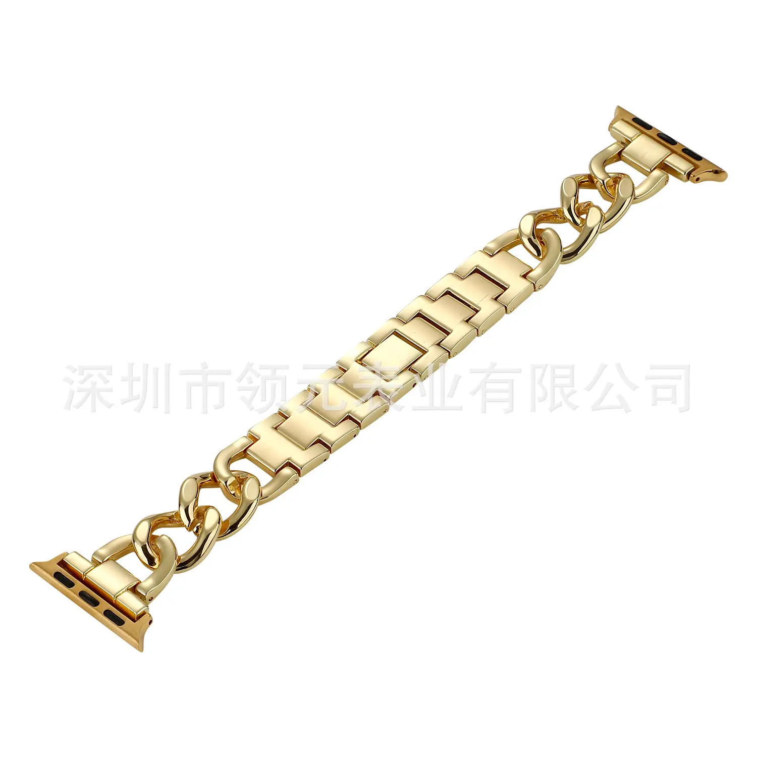 Apple Watch Strap Single Ring Metal Cowboy Chain - Image 3
