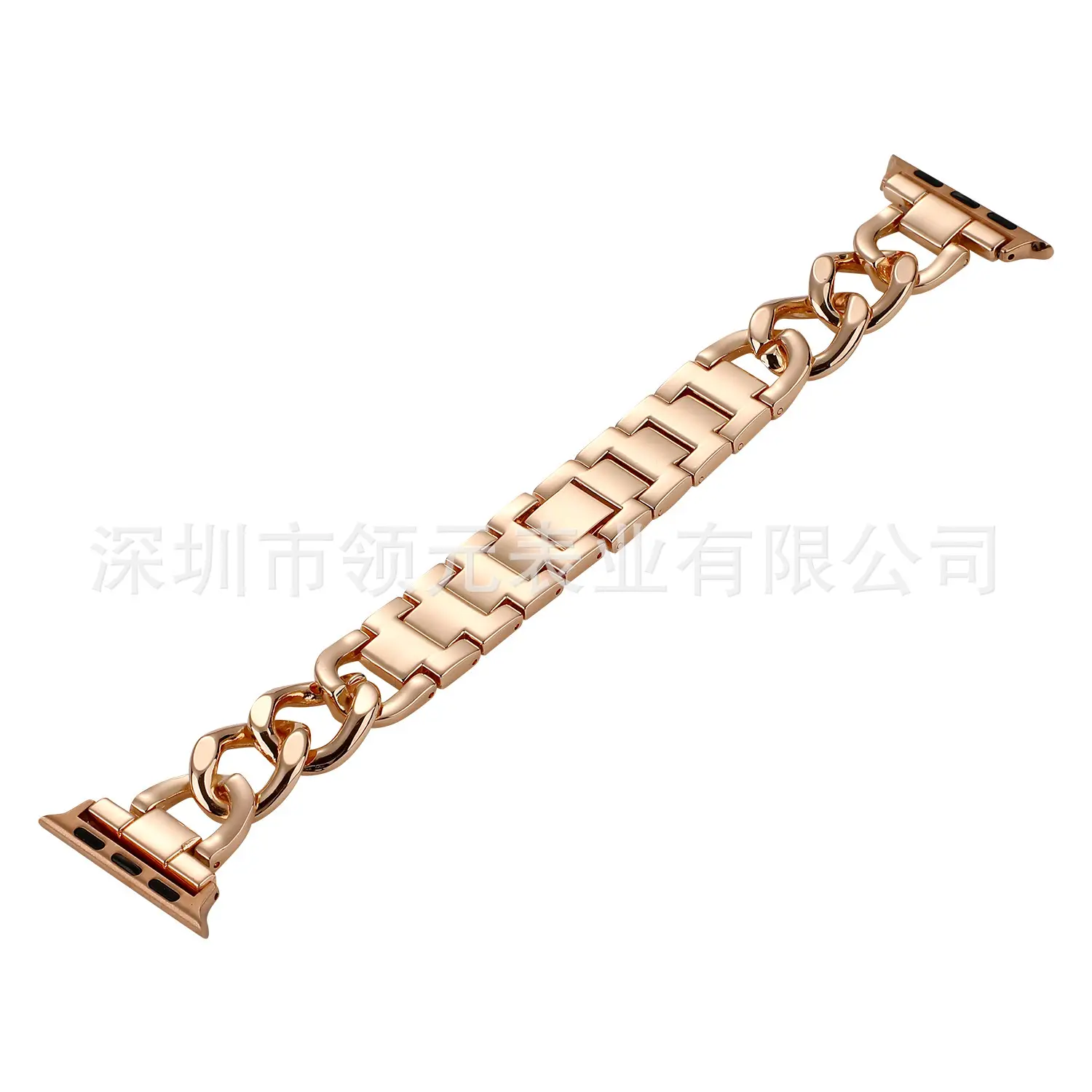 Apple Watch Strap Single Ring Metal Cowboy Chain - Image 4
