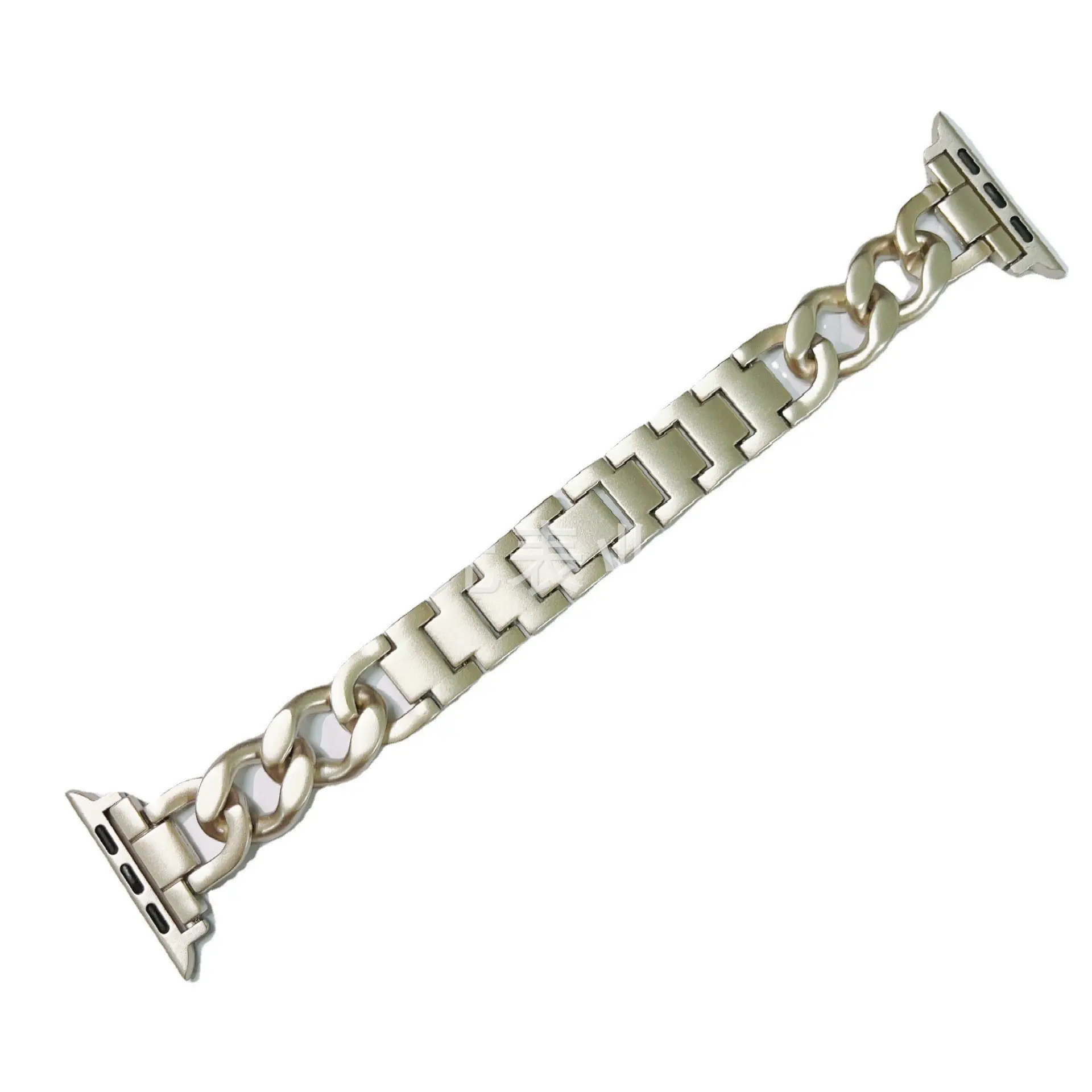 Apple Watch Strap Single Ring Metal Cowboy Chain - Image 5