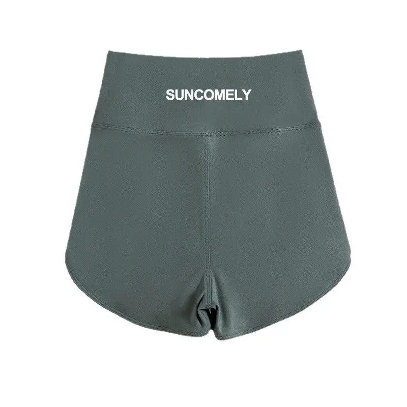 Green High-Waisted Yoga Shorts for Women - Image 9