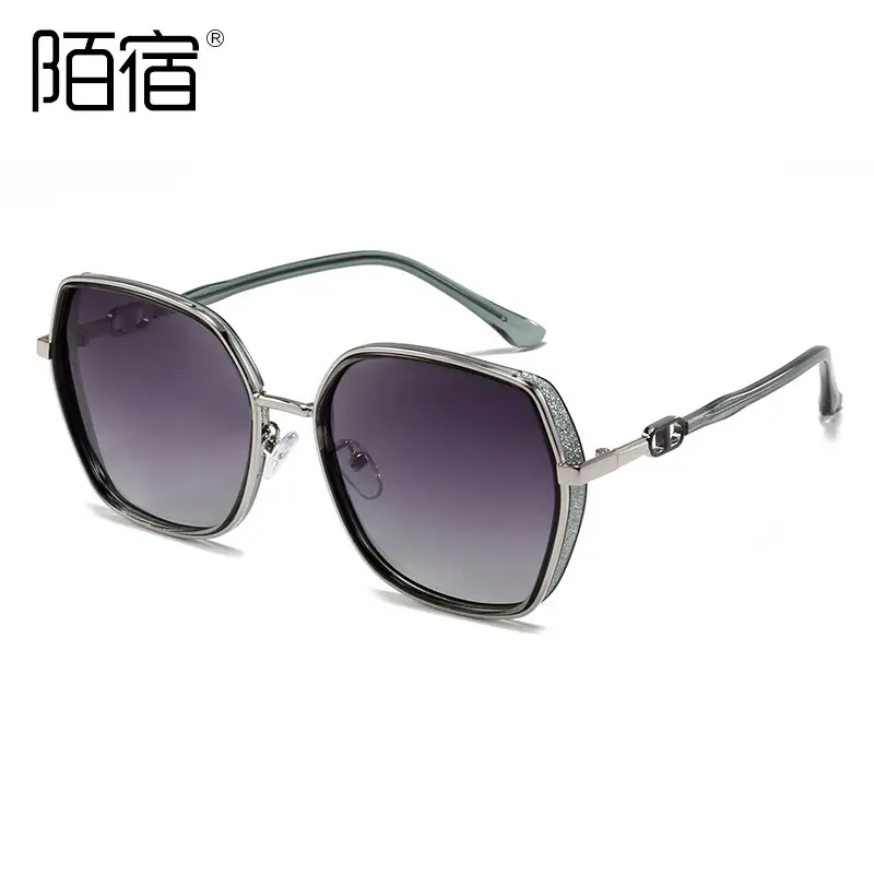 8193 Polarized UV400 Sunglasses Female Polygon Gradient - Image 2