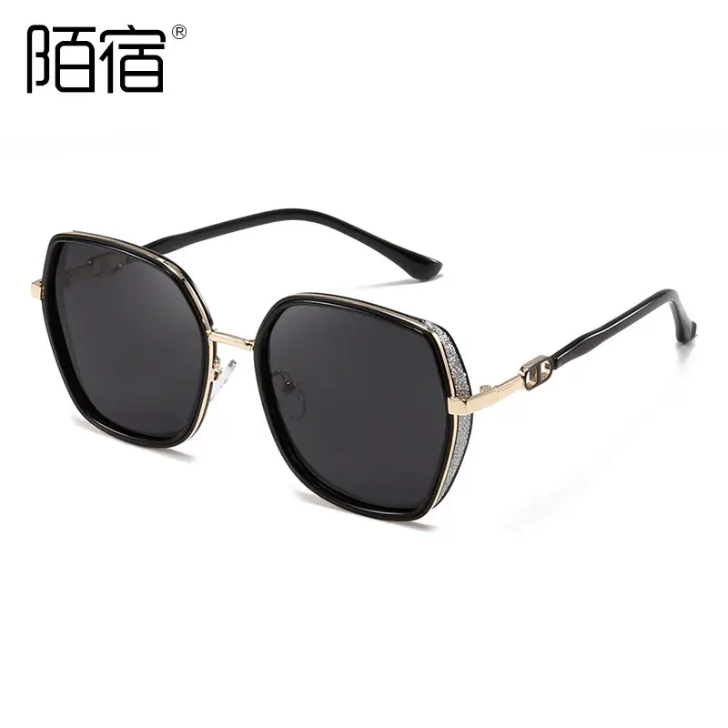 8193 Polarized UV400 Sunglasses Female Polygon Gradient - Image 4