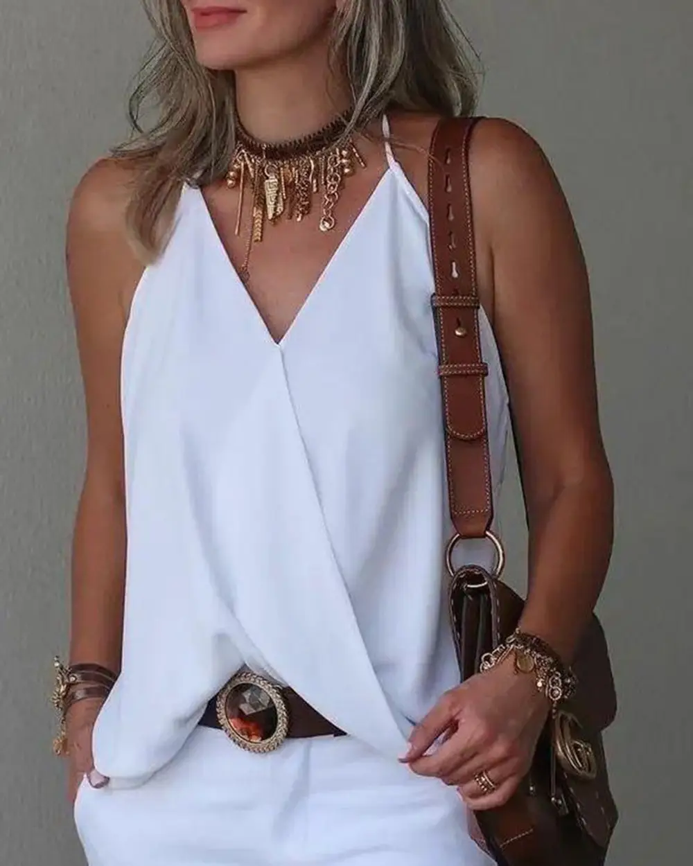 2023 New V-Neck Loose Vest Top for Women - Image 2