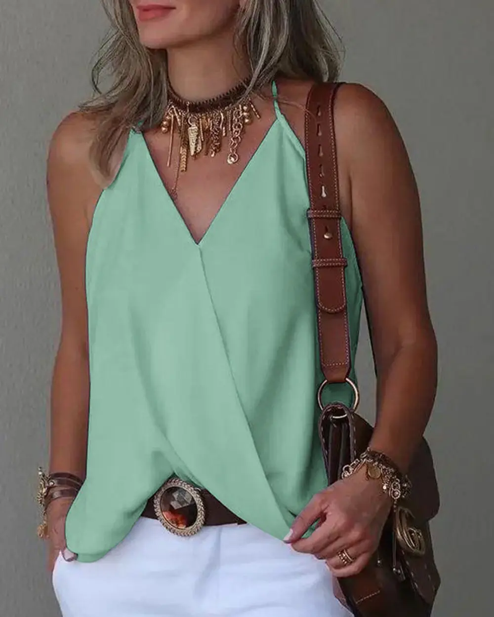 2023 New V-Neck Loose Vest Top for Women - Image 3