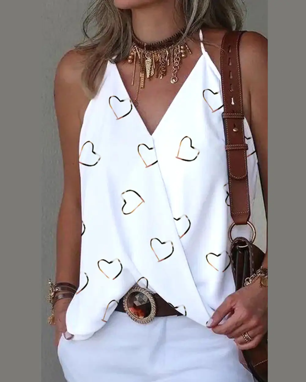 2023 New V-Neck Loose Vest Top for Women - Image 8