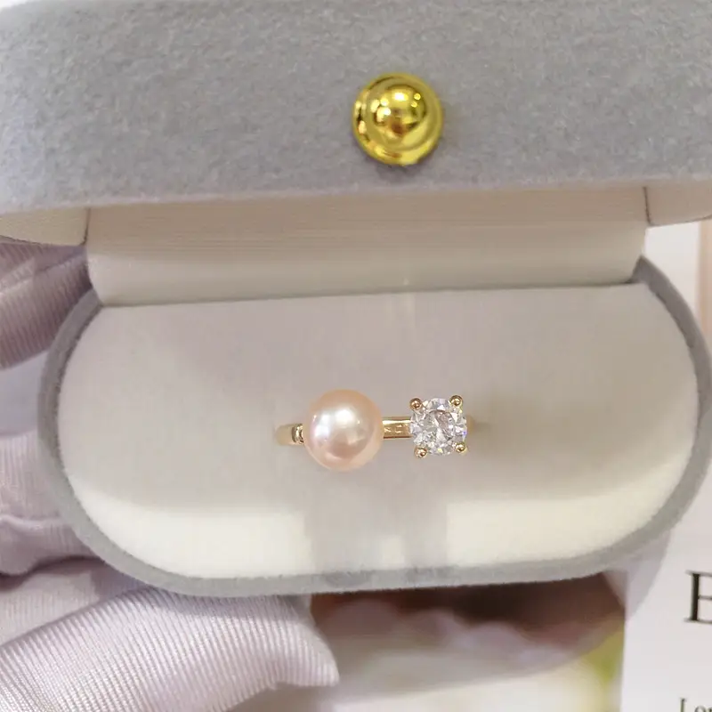 Zhuji Natural Pearl Ring 18K Gold Filled Single - Image 3