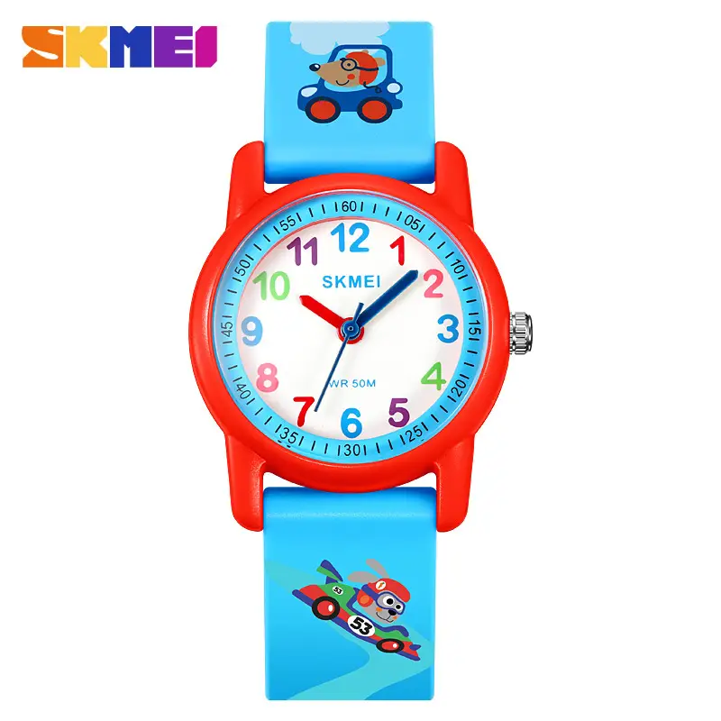 Skmei Kids Dinosaur Animal Dial Waterproof Quartz Watch Blue - Image 8
