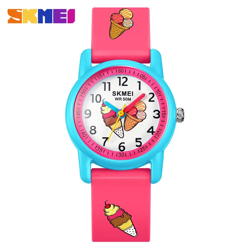 Skmei Kids Dinosaur Animal Dial Waterproof Quartz Watch Blue - Image 9
