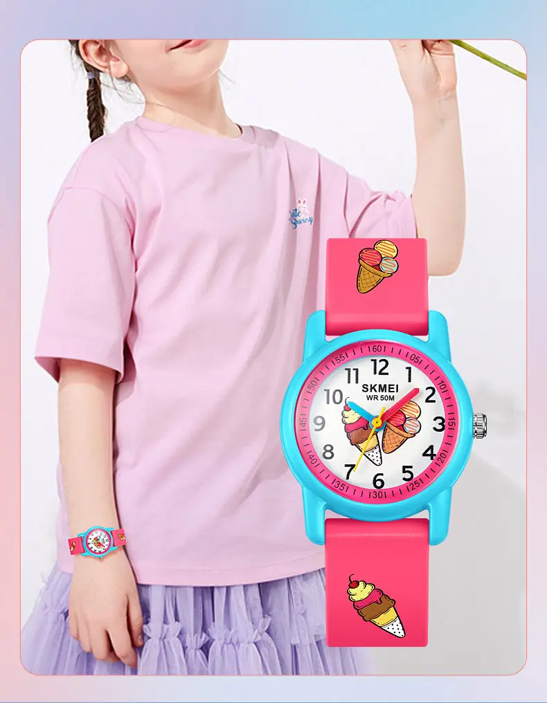 Skmei Kids Dinosaur Animal Dial Waterproof Quartz Watch Blue — feature 11