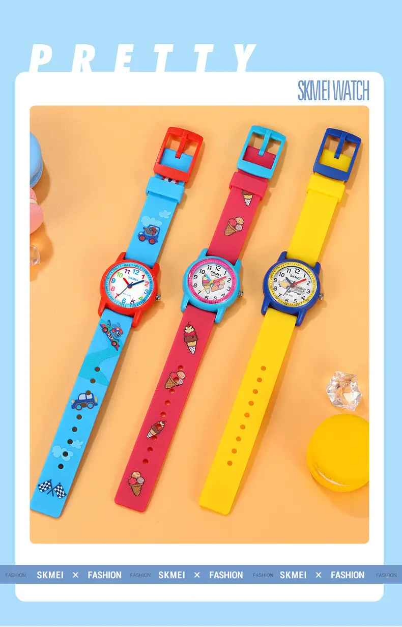 Skmei Kids Dinosaur Animal Dial Waterproof Quartz Watch Blue — feature 16