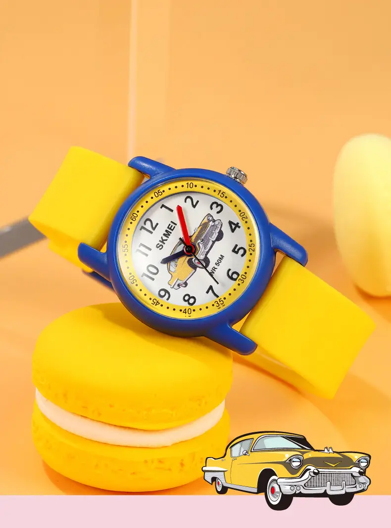 Skmei Kids Dinosaur Animal Dial Waterproof Quartz Watch Blue — feature 18