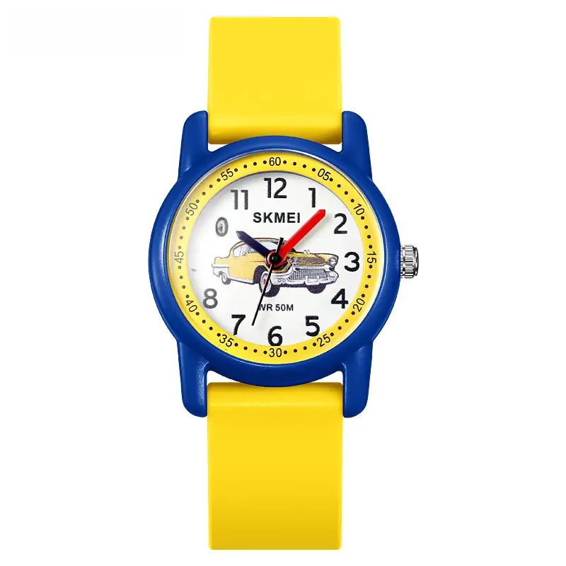 Skmei Kids Dinosaur Animal Dial Waterproof Quartz Watch Blue - Image 5