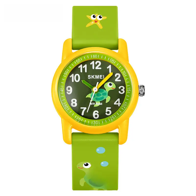Skmei Kids Dinosaur Animal Dial Waterproof Quartz Watch Blue - Image 6