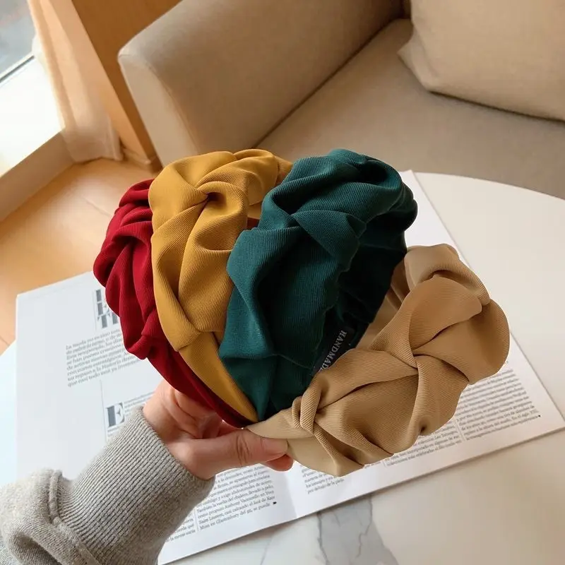 Red High Cranial Top Headband for Women — feature 1