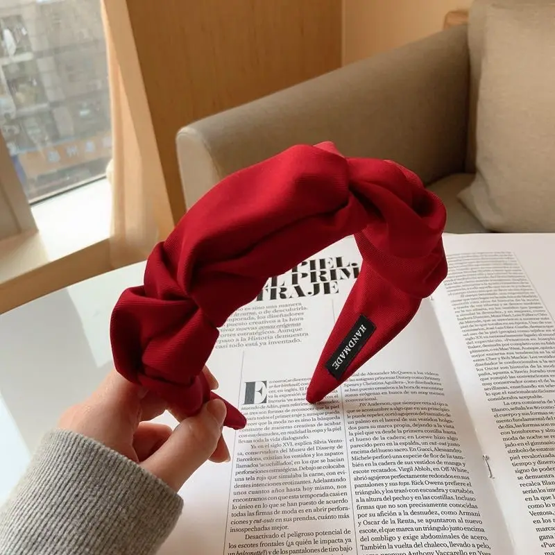 Red High Cranial Top Headband for Women - Image 4