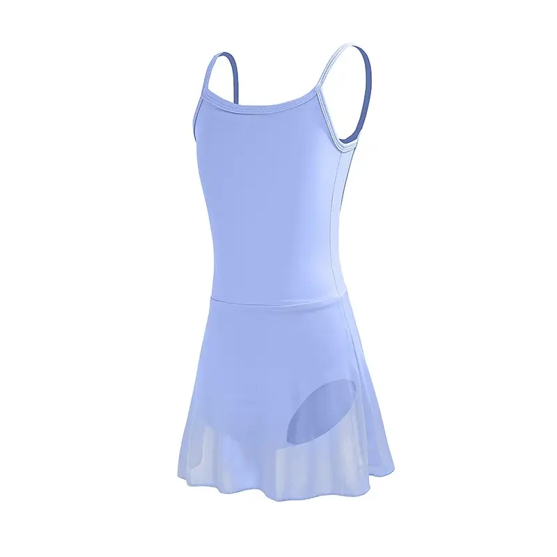 Girls Ballet Exam Leotard Skirt Dance Wear Light Blue - Image 5