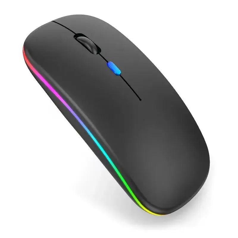 Obsidian black +2.4G dual-mode charging luminous mouse