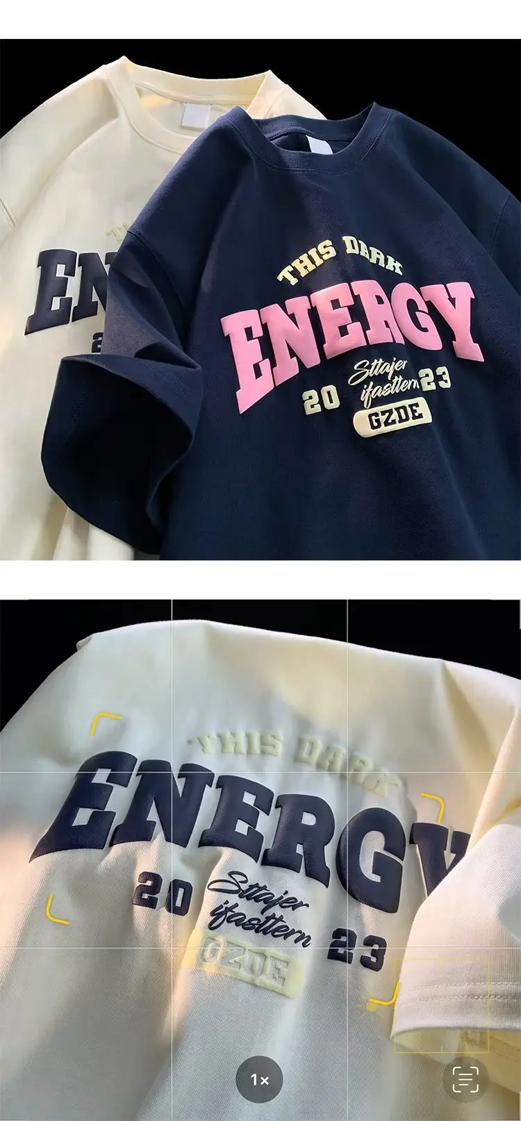 Men Summer Printed T-Shirt White Energy Graphic — feature 5