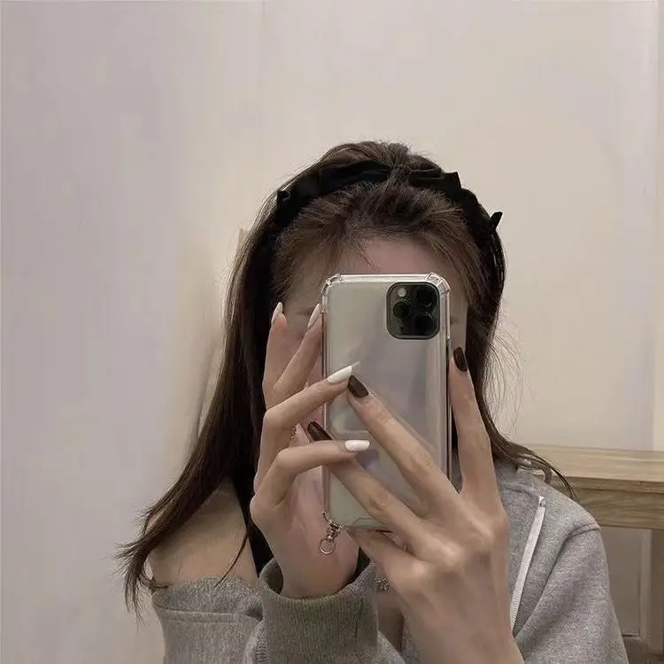 Black Ruffled Bow Hairband for Women Spring Summer — feature 2