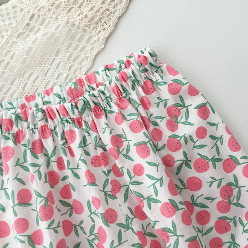 Girls Anti-Mosquito Pants Floral Printed Summer Wear — feature 5