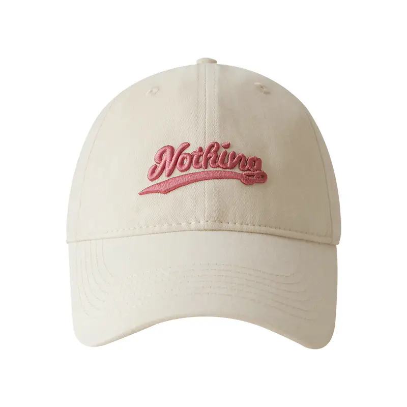 Stubble Beige Baseball Cap with Embroidered Logo - Image 11