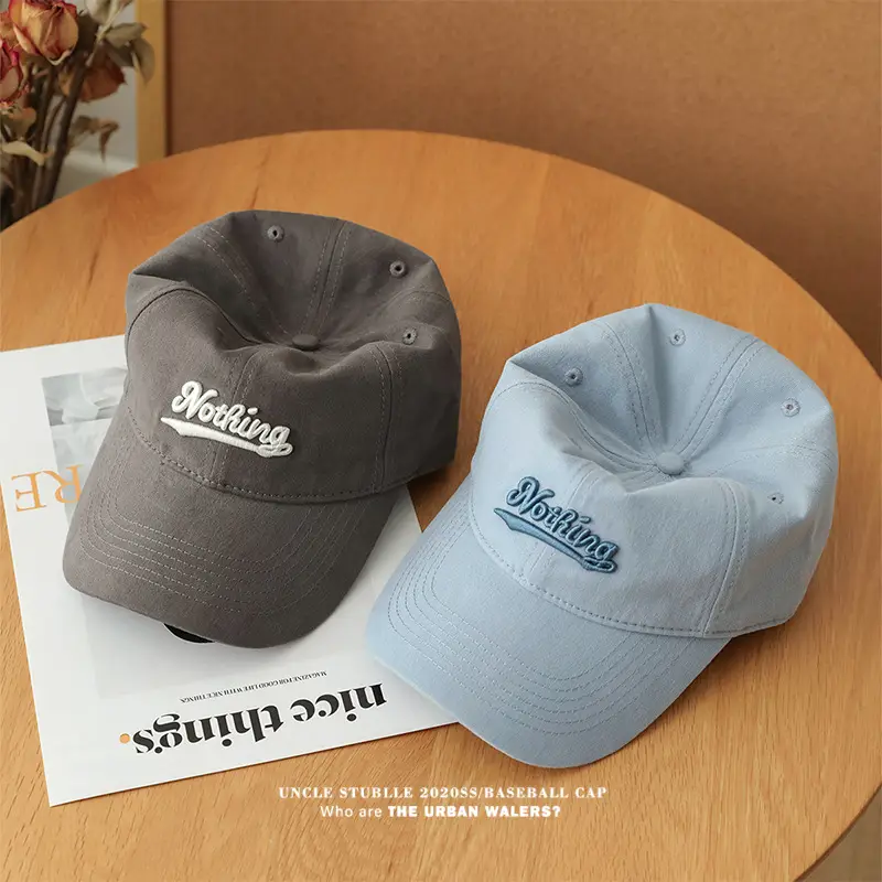 Stubble Beige Baseball Cap with Embroidered Logo — feature 11