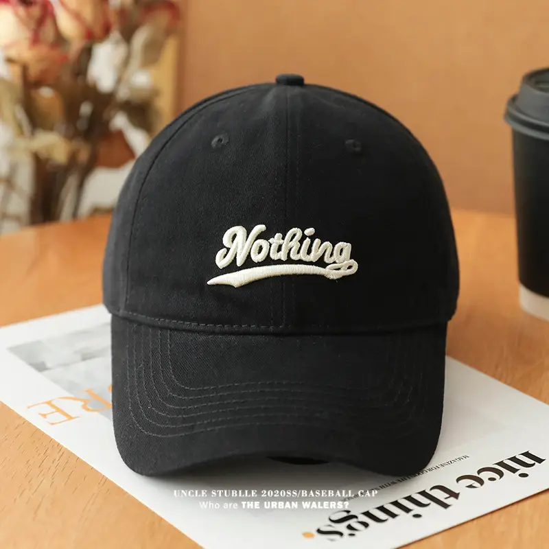 Stubble Beige Baseball Cap with Embroidered Logo — feature 19