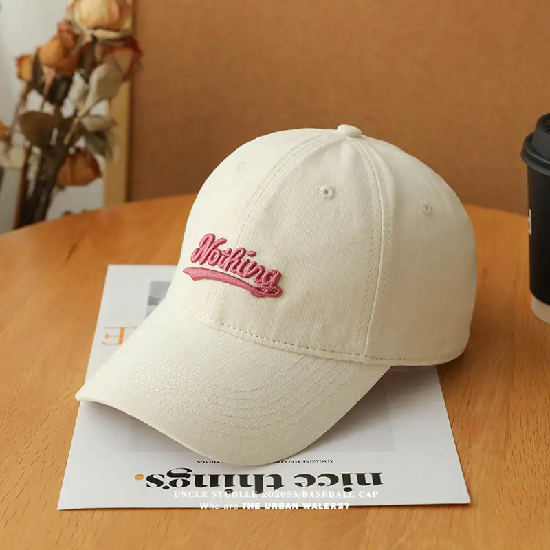 Stubble Beige Baseball Cap with Embroidered Logo — feature 3