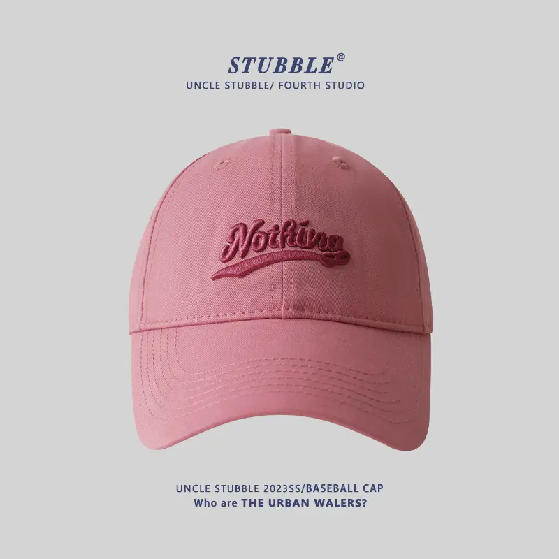 Stubble Beige Baseball Cap with Embroidered Logo - Image 6