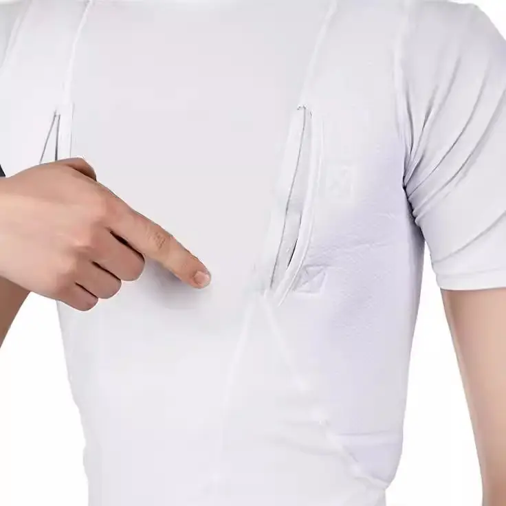 2025 Unisex High-Stretch Concealed Holster T-Shirt White - Image 9