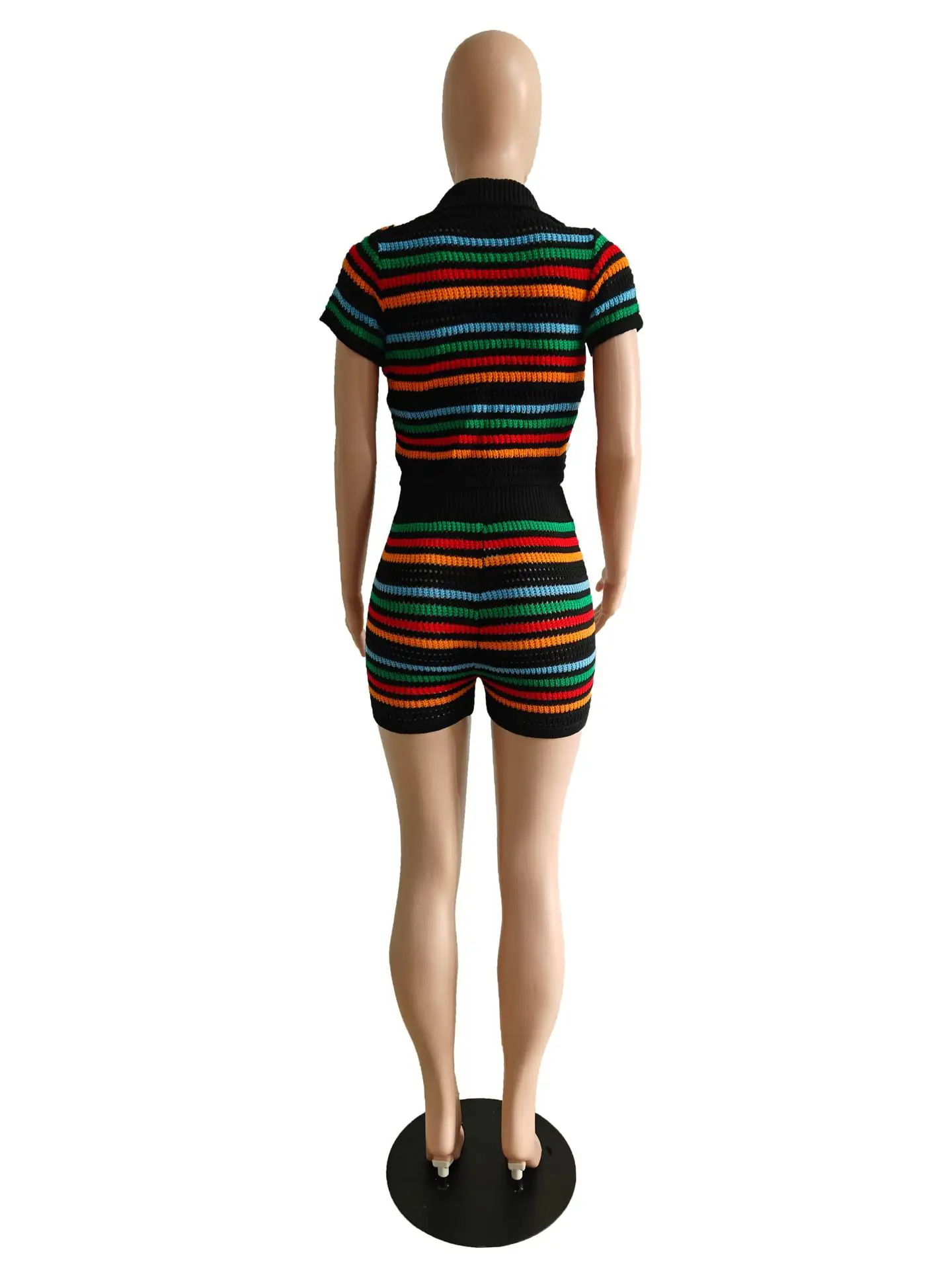 DY6901 2-Piece Knitted Shorts Set for Women — feature 17