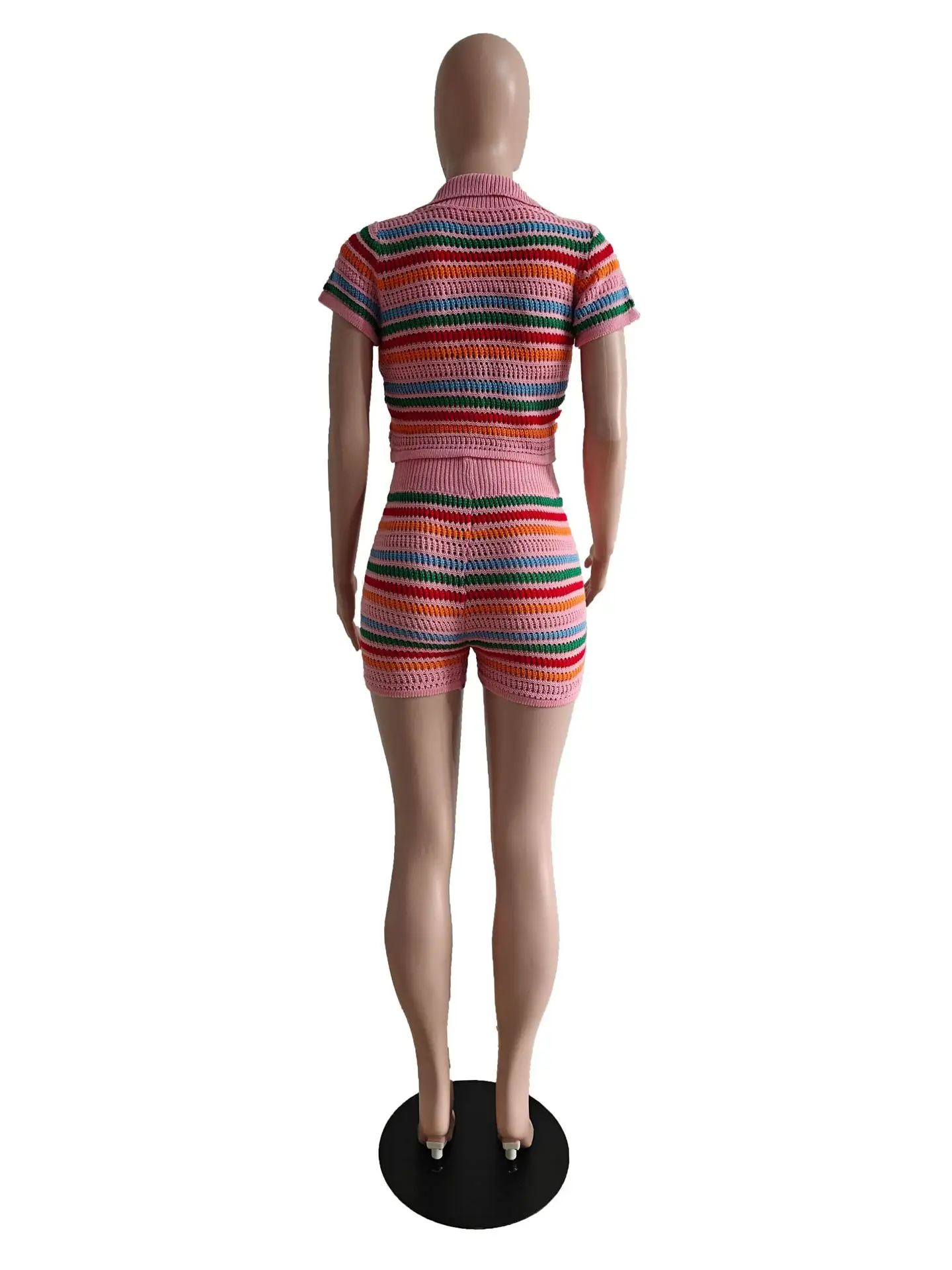 DY6901 2-Piece Knitted Shorts Set for Women — feature 19