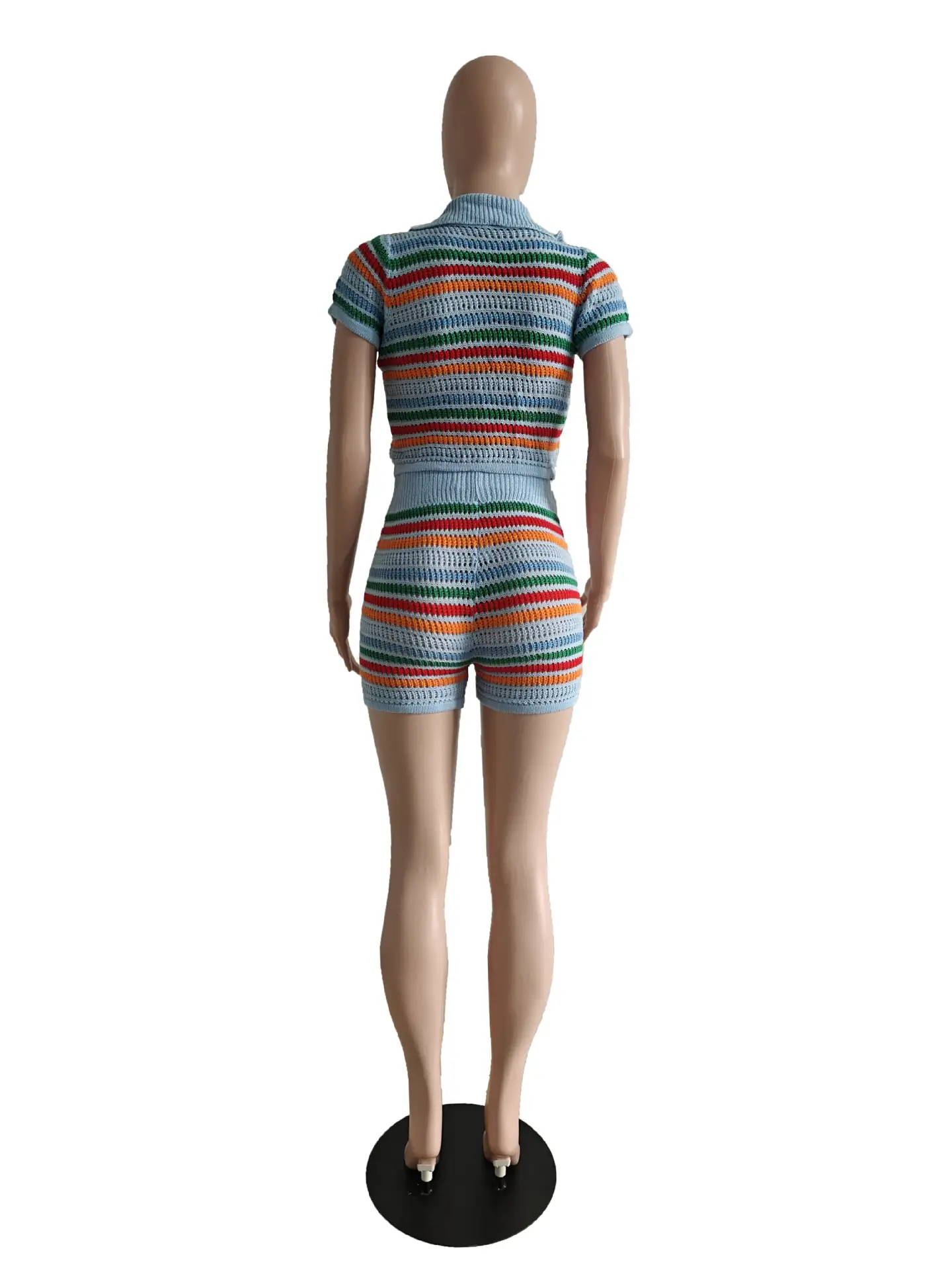 DY6901 2-Piece Knitted Shorts Set for Women — feature 24